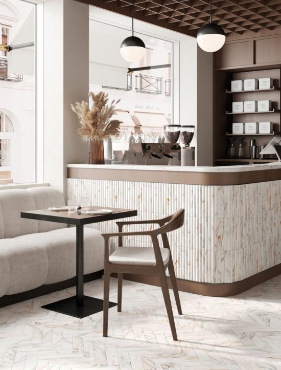 Obsession 2.5x10 Calacatta | Qualis Ceramica | Luxury Tile and Vinyl at affordable prices