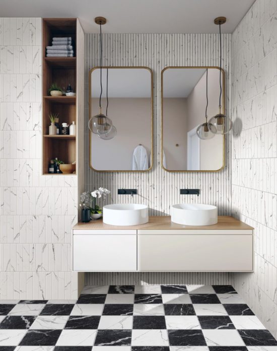 Obsession 2.5x10 Statuario | Qualis Ceramica | Luxury Tile and Vinyl at affordable prices