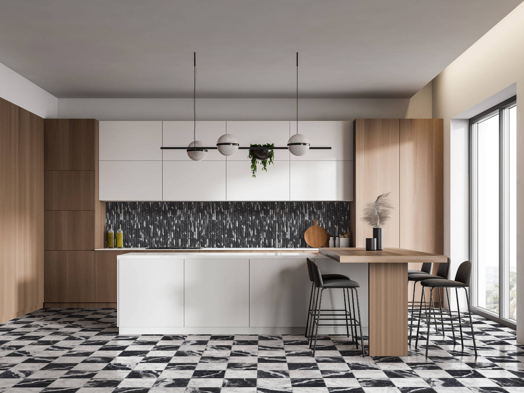 Obsession Nero & Carrara | Qualis Ceramica | Luxury Tile and Vinyl at affordable prices
