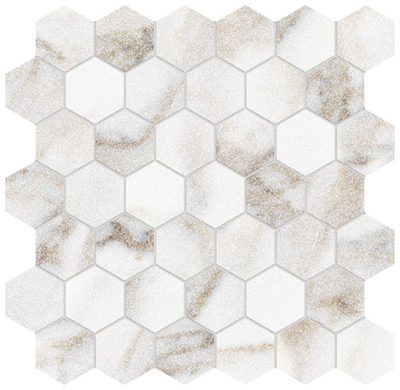 Royal Stoneworks 2″ Calacatta Royale Hex