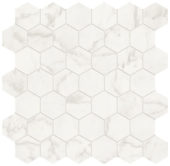Royal Stoneworks 2" Cloudstone White Hex | Qualis Ceramica | Luxury Tile and Vinyl at affordable prices