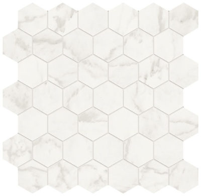 Royal Stoneworks 2″ Cloudstone White Hex