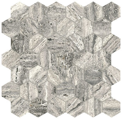 Royal Stoneworks 2″ Regal Grey Vein Hex