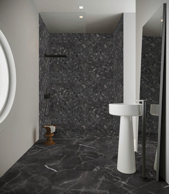 Royal Stoneworks 2" Tuscan Forge Vein Hex | Qualis Ceramica | Luxury Tile and Vinyl at affordable prices