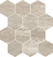 Saturnia 3x3 Hex Navona Matte | Qualis Ceramica | Luxury Tile and Vinyl at affordable prices
