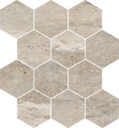 Saturnia 3x3 Hex Navona Matte | Qualis Ceramica | Luxury Tile and Vinyl at affordable prices
