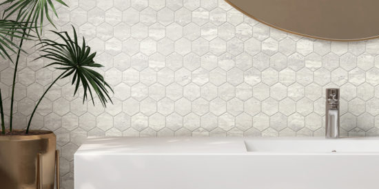 Saturnia 3x3 Hex Roman Matte | Qualis Ceramica | Luxury Tile and Vinyl at affordable prices