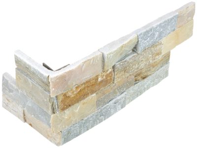 Ledger Stone 6×18 Beach Walk Assembled Corner