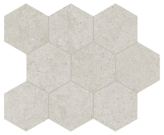Lithoform 4" Hex Crosscut Dunes | Qualis Ceramica | Luxury Tile and Vinyl at affordable prices