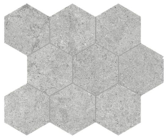 Lithoform 4" Hex Crosscut Twilight | Qualis Ceramica | Luxury Tile and Vinyl at affordable prices