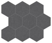 Serena 4" Hex Flint | Qualis Ceramica | Luxury Tile and Vinyl at affordable prices