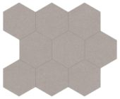Serena 4" Hex Pewter | Qualis Ceramica | Luxury Tile and Vinyl at affordable prices