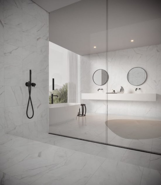Altezza 13x13 Carrara | Qualis Ceramica | Luxury Tile and Vinyl at affordable prices