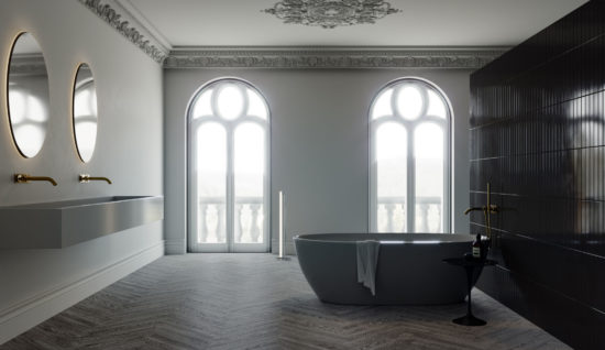 Aspen 4x24 Grey Ridge | Qualis Ceramica | Luxury Tile and Vinyl at affordable prices