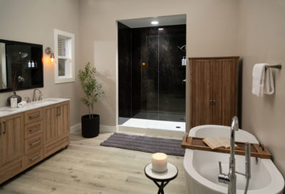 Black Ice Gloss Shower Wall Kit 32x60x94