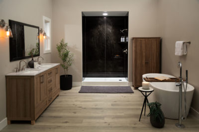 Black Ice Gloss Shower Wall Kit 36x60x94