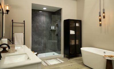 Cracked Slate Gloss Shower Wall Kit 30x60x94