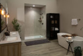 Drift Sand Gloss Shower Wall Kit 32x60x94 | Qualis Ceramica | Luxury Tile and Vinyl at affordable prices