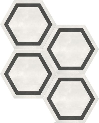 Form 7″ Hexagon Frame Ivory