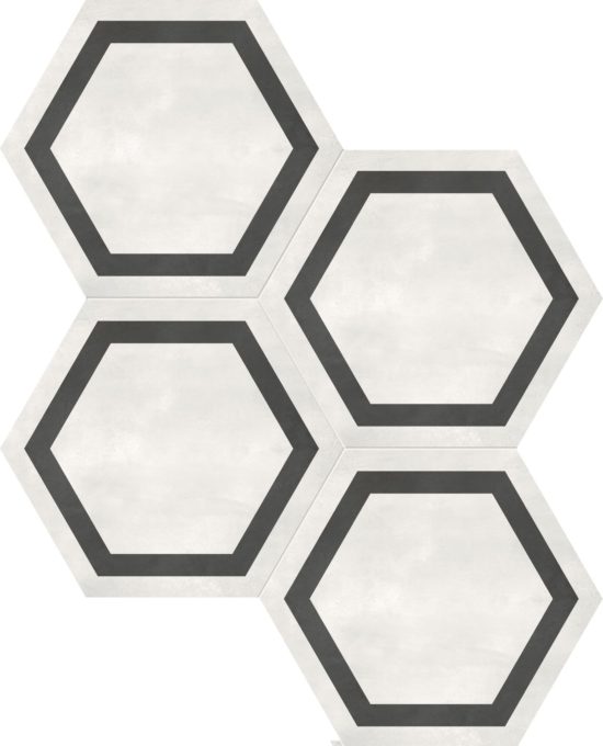 Form 7" Hexagon Frame Ivory
