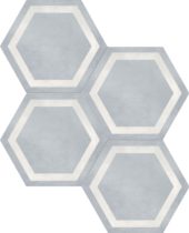 Form 7" Hexagon Frame Tide | Qualis Ceramica | Luxury Tile and Vinyl at affordable prices