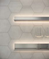 Form 7" Hexagon Ice | Qualis Ceramica | Luxury Tile and Vinyl at affordable prices