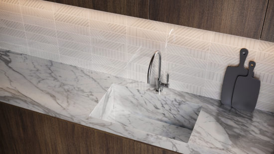 Geometra 3x12 Powder Maze | Qualis Ceramica | Luxury Tile and Vinyl at affordable prices