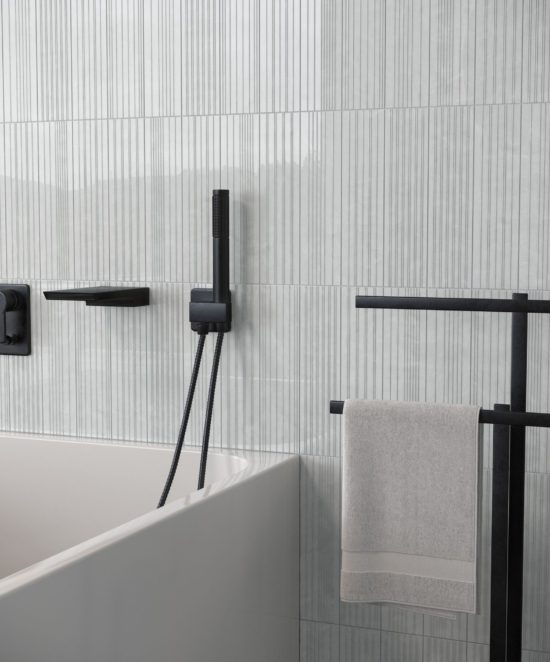 Geometra 3x12 Silver Divide | Qualis Ceramica | Luxury Tile and Vinyl at affordable prices