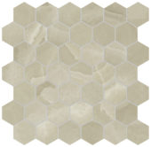 Lustra 2" Hex Onyx Hazel Honed | Qualis Ceramica | Luxury Tile and Vinyl at affordable prices