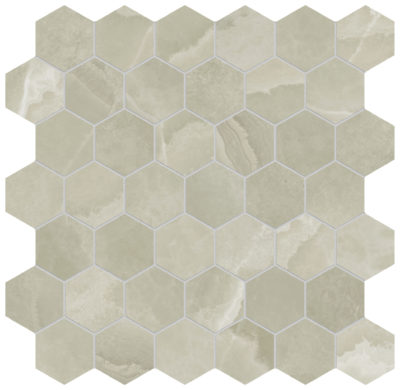 Lustra 2″ Hex Onyx Sage Honed
