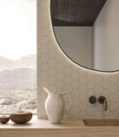 Monoforma 4" Hex Storm Silk | Qualis Ceramica | Luxury Tile and Vinyl at affordable prices