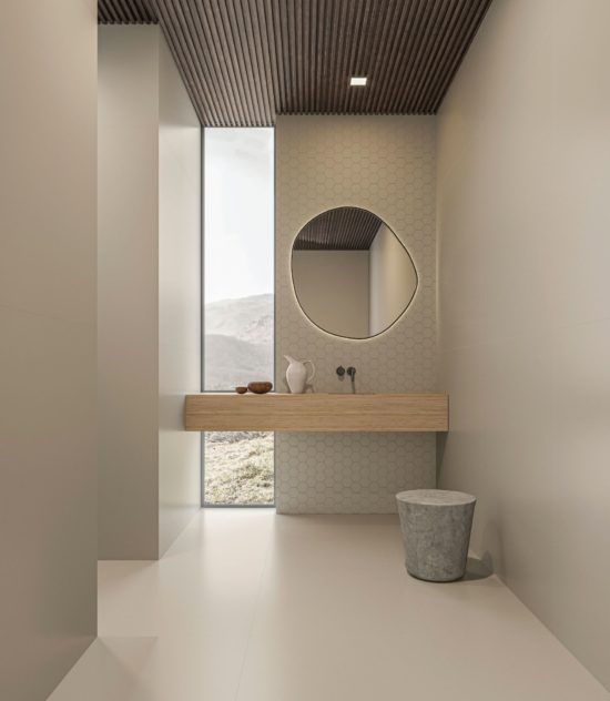Monoforma 4" Hex Storm Silk | Qualis Ceramica | Luxury Tile and Vinyl at affordable prices