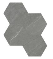 Nord 6 Hex Chromium | Qualis Ceramica | Luxury Tile and Vinyl at affordable prices