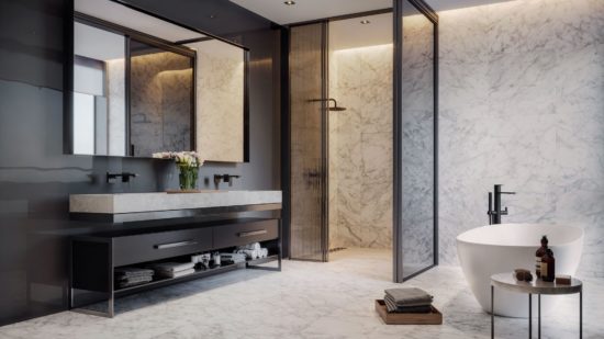 Plata 24x48 Carrara Abisso Polished | Qualis Ceramica | Luxury Tile and Vinyl at affordable prices