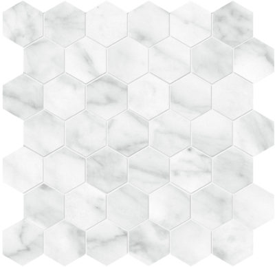 Plata Carrara Abisso 2 Hexagon Matte