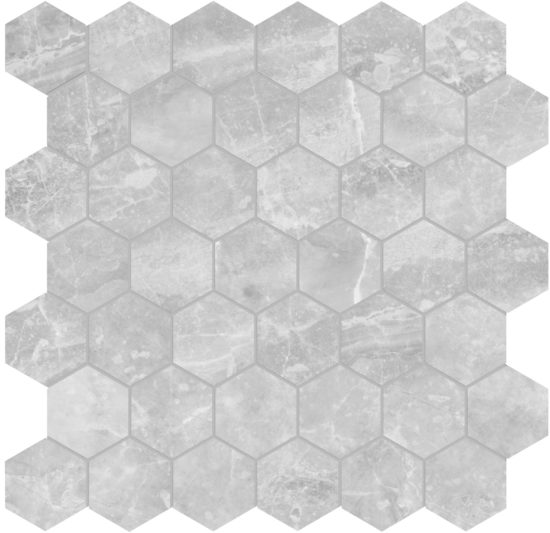 Plata Perla Grigia 2 Hexagon Matte | Qualis Ceramica | Luxury Tile and Vinyl at affordable prices