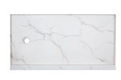 Shower Pan 30x60 Bianco Marble | Qualis Ceramica | Luxury Tile and Vinyl at affordable prices
