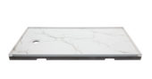 Shower Pan 30x60 Bianco Marble | Qualis Ceramica | Luxury Tile and Vinyl at affordable prices