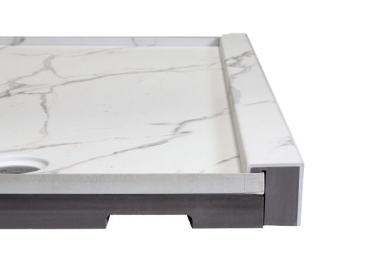 Shower Pan 30x60 Bianco Marble | Qualis Ceramica | Luxury Tile and Vinyl at affordable prices