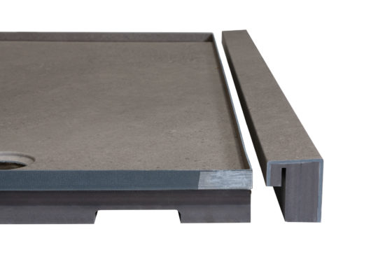 Shower Pan 30x60 Concrete Sand | Qualis Ceramica | Luxury Tile and Vinyl at affordable prices