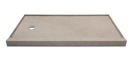 Shower Pan 30x60 Concrete Sand | Qualis Ceramica | Luxury Tile and Vinyl at affordable prices