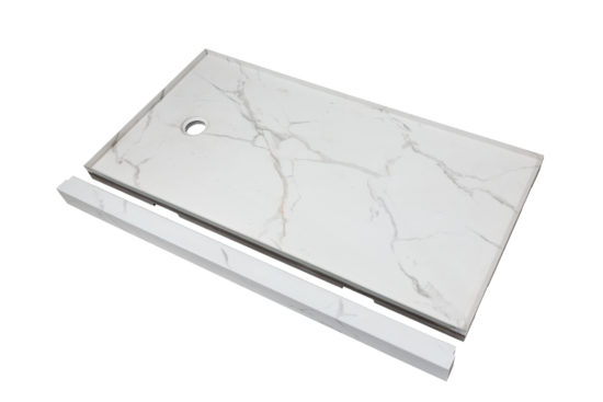 Shower Pan 32x60 Bianco Marble