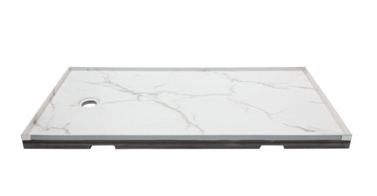 Shower Pan 32x60 Bianco Marble | Qualis Ceramica | Luxury Tile and Vinyl at affordable prices