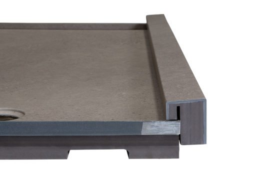 Shower Pan 32x60 Concrete Sand | Qualis Ceramica | Luxury Tile and Vinyl at affordable prices