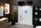 Shower Pan 36x60 Bianco Marble | Qualis Ceramica | Luxury Tile and Vinyl at affordable prices