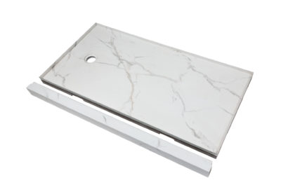 Shower Pan 36×60 Bianco Marble