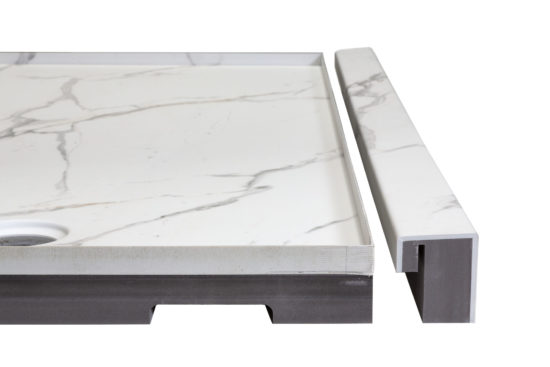 Shower Pan 36x60 Bianco Marble | Qualis Ceramica | Luxury Tile and Vinyl at affordable prices