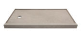 Shower Pan 36x60 Concrete Sand | Qualis Ceramica | Luxury Tile and Vinyl at affordable prices