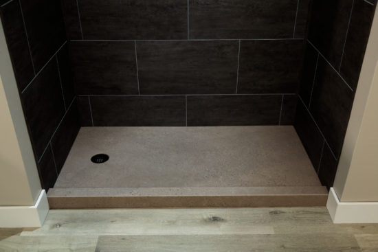 Shower Pan 36x60 Concrete Sand | Qualis Ceramica | Luxury Tile and Vinyl at affordable prices