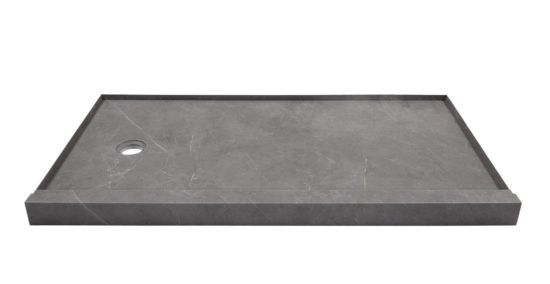Shower Pan 36x60 Graphite Slate | Qualis Ceramica | Luxury Tile and Vinyl at affordable prices